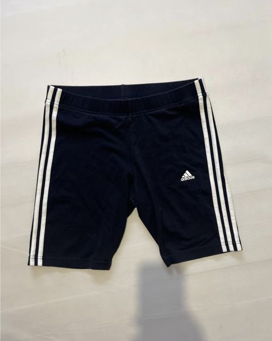Велосипедки L adidas Адідас шорти лосіни темно синій адіки жіночі велосипедки трикотажні