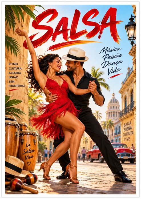 Poster novos vários tipos de dança