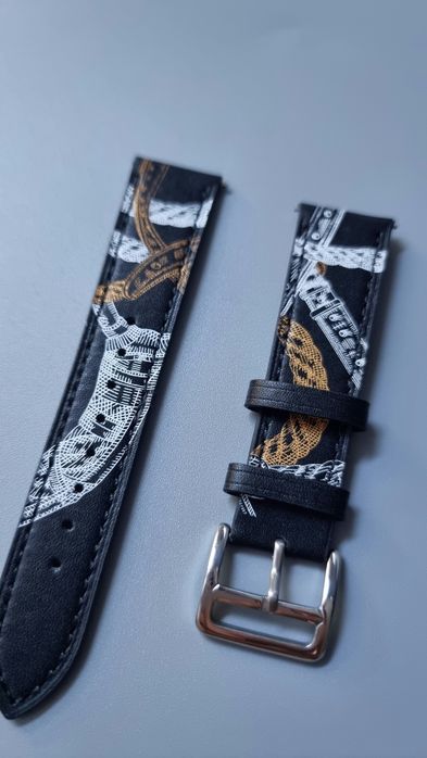 Pasek skórzany 20 mm kompatybilny z Samsung Galaxy Watch 4,4 cla,3