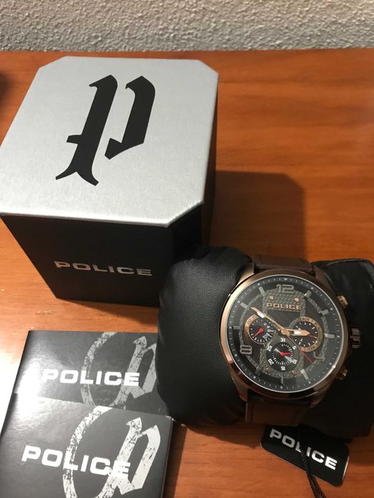 Relógio Police Castanho