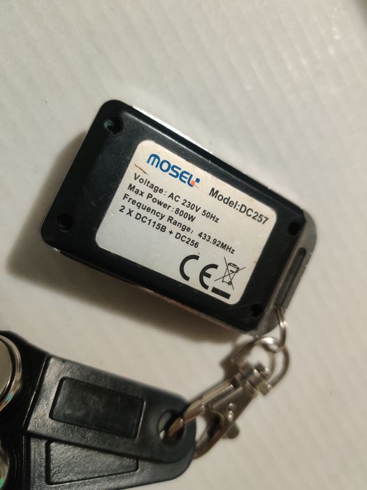 Пульт слайдер Mosel DC115B + DC257 для ролети