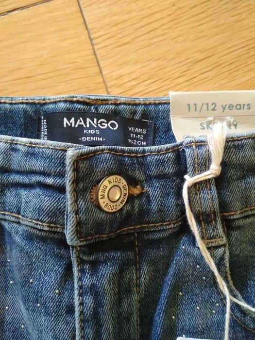 Mango Джинси скінні зі стразами для дівчинки 11-12 років