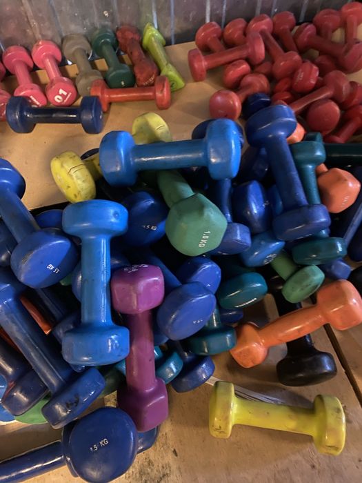 Hantelki żeliwne ogumowane