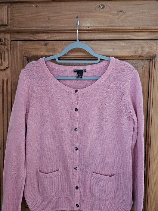 Miękki sweter/kardigan z angorą r M/38/10