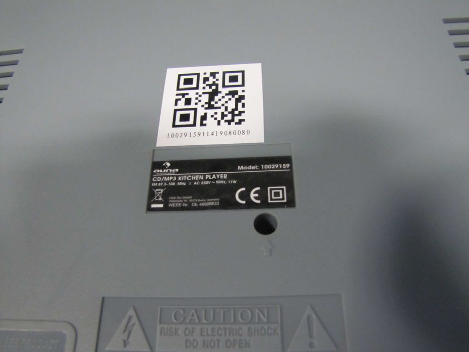 Radio kuchenne z CD do zabudowy USB MP3 srebrne Auna KCD 20