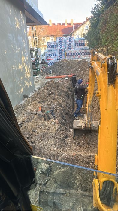 Usługi Minikoparką, Mini koparką, Mini traktorem, Równanie terenu