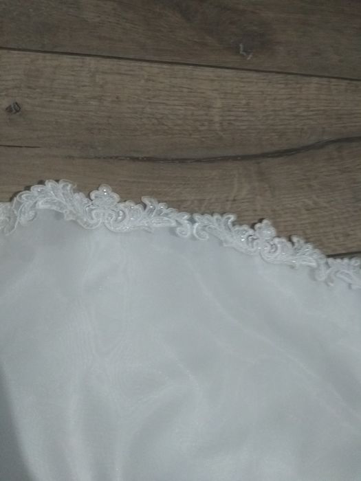 Suknia ślubna biała koronka + welon