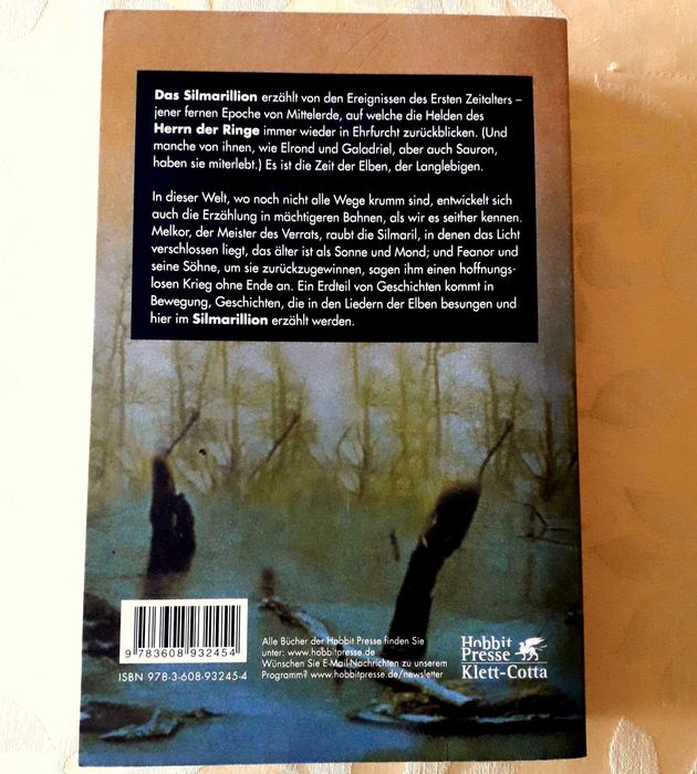 J R R Tolkien - Das Silmarillion - Edição em ALEMÃO Capa mole