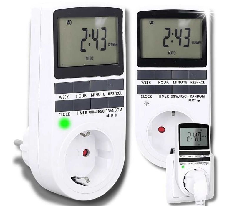 Programator Czasowy Gniazdka Wyłącznik Timer LCD
