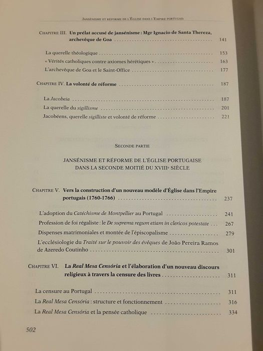 Crónica de D. João de Castro / Jansénisme et Réforme de l´Église