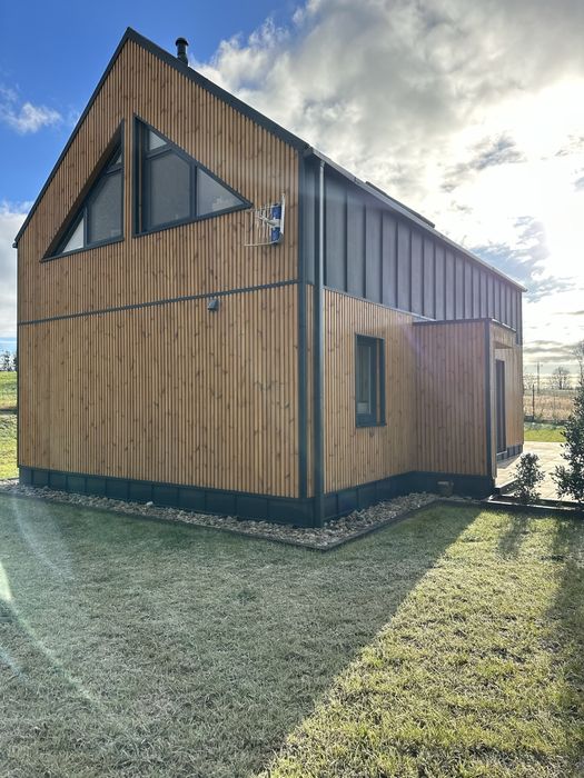 Nowoczesna Stodoła 108m / Stan deweloperski / Modułowy drewniany