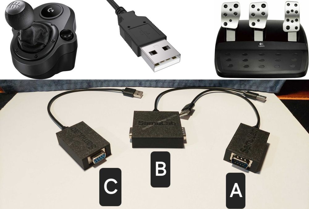 ADAPTADOR Shifter e Pedais Logitech
