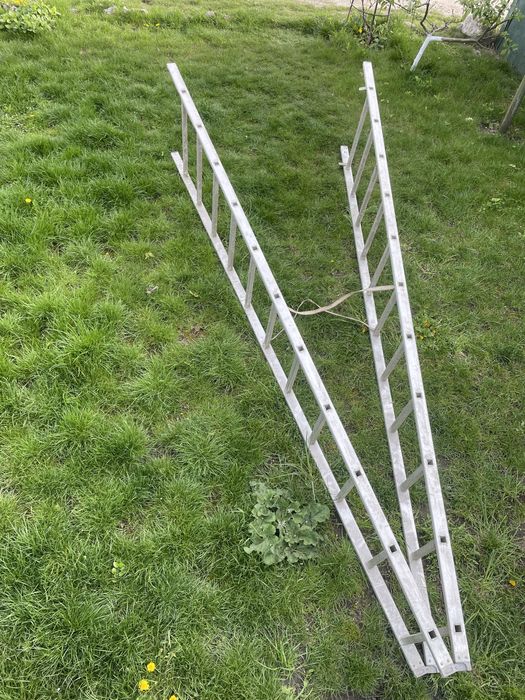 Стремянка драбина сходи двусторонні двустороні алюмінієва