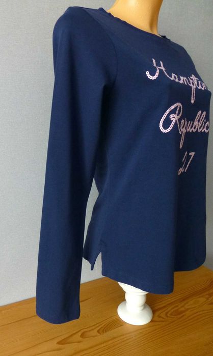 Hampton Republic 27 damski longsleeve T-shirt z cekinami S