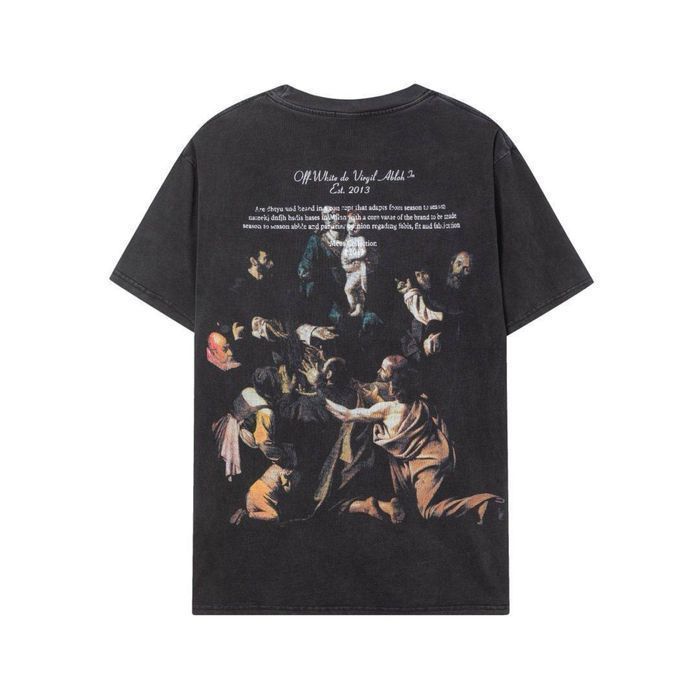 Off-white футболка оверсайз мужская унисекс черная винтажная оригинал