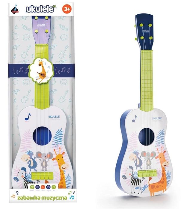 Gitara ukulele zielona pudełko,205x70x600 mm