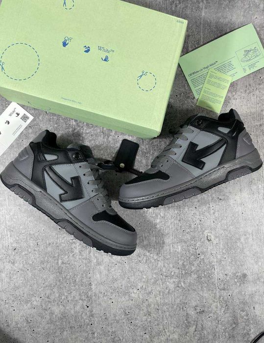 Кросівки Off-White / Out Of Office / оф вайт white/black
