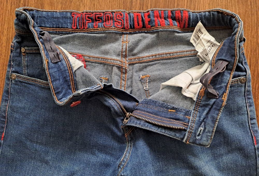 Calças de rapaz em ganga, tamanho 13-14 anos 164cm SLIM marca Tiffosi