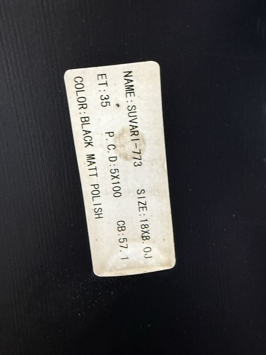 Alufelgi KOMPLET 18 cali 5x100 SUVARI AUDI VW Subaru TT GOLF