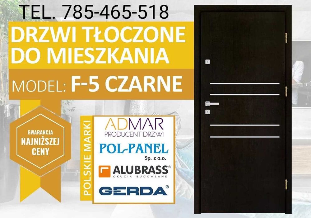 Drzwi do BLOKU wejściowe - zewnętrzne z MONTAŻEM ,Wyprzedaż!! Polskie