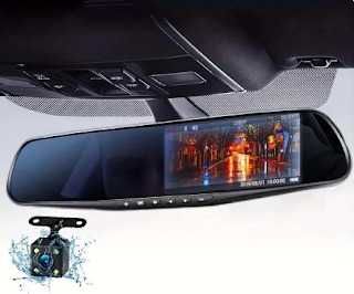 KIT Dashcam espelho com monitor + câmara LCD estacionamento marcha atras carro caravana NOVO