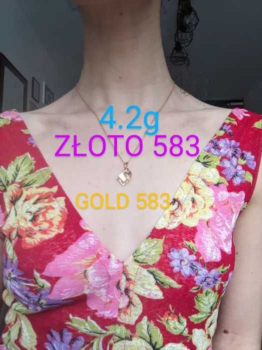naszyjnik złoto próba 583, waga 4.2 g