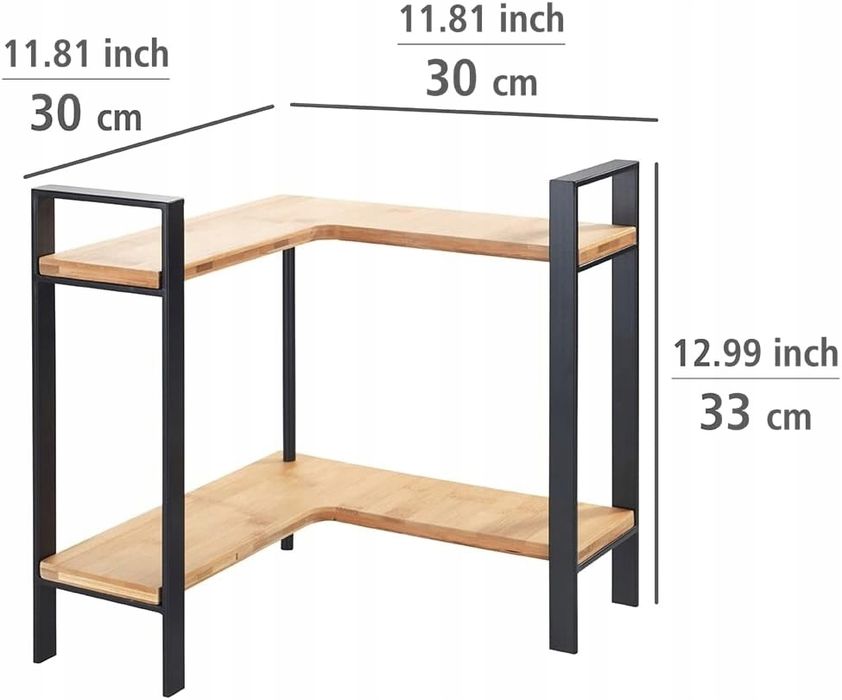 półka kuchenna narożna na przyprawy loft wenko