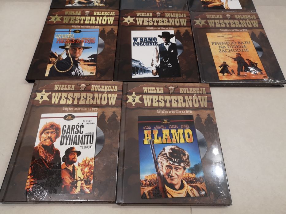 Wielka kolekcja Westernów, zestaw 8 filmów na DVD