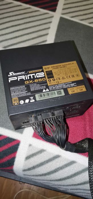 Fonte de alimentação Seasonic Prime GX-650 Fully Modular 80+ Gold