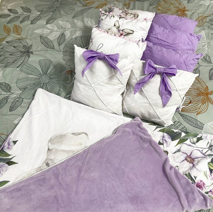 Набір в ліжечко фіолетовий