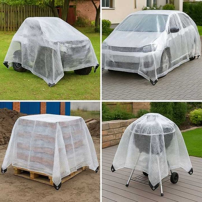 Plandeka na taras 2x3 transparentna wzmacniana UV 100g