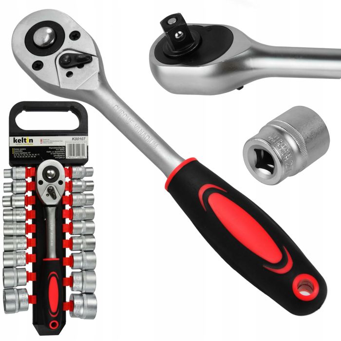 Набор головок с трещеткой 1/2" 8-32 мм, K00107