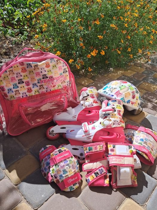 Розсувні ролики Tempish,34-37 повна комплектація б/у