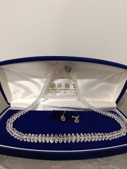 Винтажное колье EIGADŌ (英雅堂), горный хрусталь, Япония