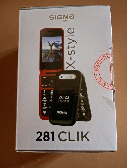 Sigma X-style 281 Clik, кнопочный телефон, раскладушка