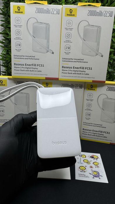 Свежая партия павербанк Базеус 20000 mAh Baseus Bipow 2 22.5 w