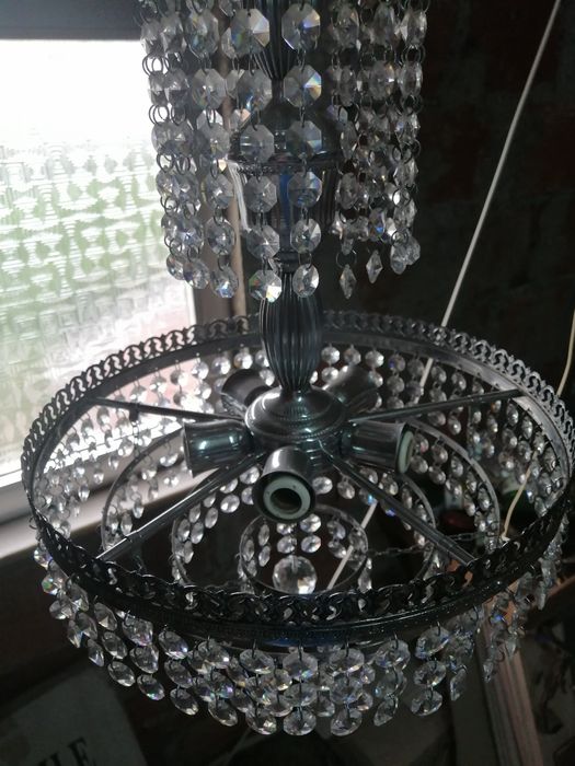Vendo candeeiro antigo imitação de cristal