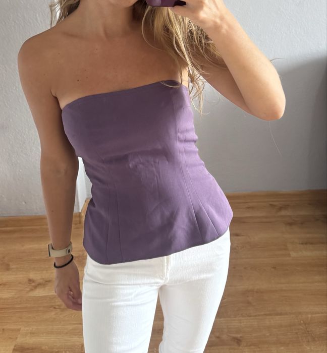 Bluzka top bez ramion