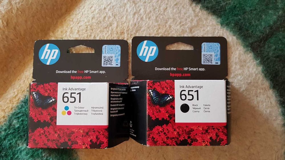 Oryginalne tusze Hewlett-Packard 651 kolor/czarny