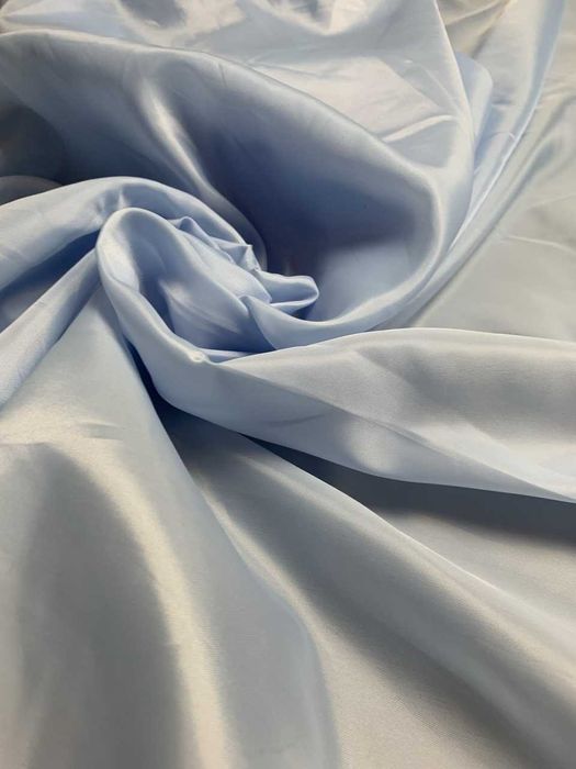 Dekoracyjny do szycia szyfon błękitny Gładki 53m Błękit tania tkanina