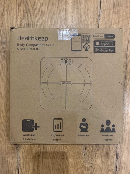 Waga Healthkeep 13 Funkcji Bluetooth 4.0 Aplikacja do 180 Kg