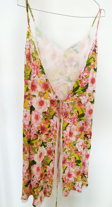 М ПЛЯЖНЫЙ Сарафан пляжный цветастый Пляжая туника накидка на купальник