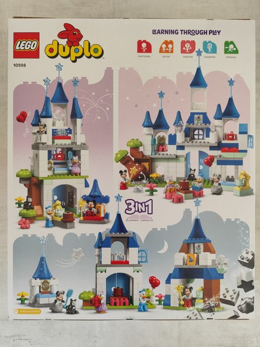 Nowe LEGO Duplo 10998 Disney 100 Magiczny zamek 3w1 ogromny zestaw