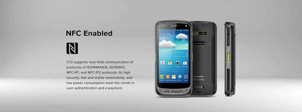 Leitor/Gravador C72 UHF RFID (Android 11)430051162567495682