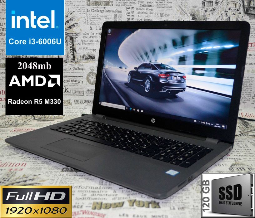Ноутбук  HP 250 G6: 15,6/i3-5005u/8GB/120SSD. Гарантия от магазина.
