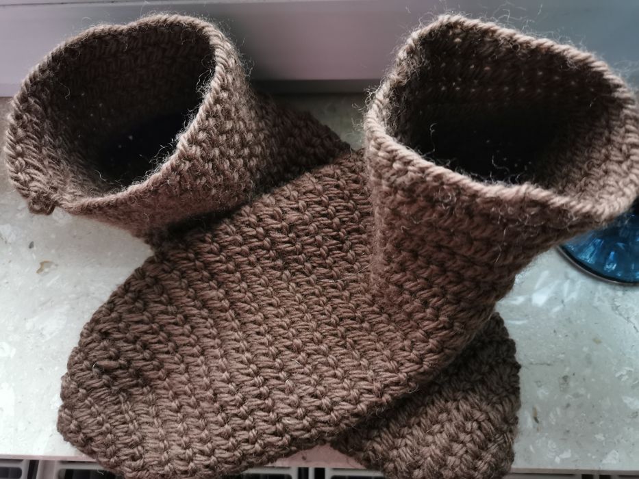 naalbinding wełna skarpety reko 44