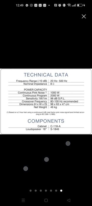 COLUNA DE SOM KCS ( coluna de som de cinema )