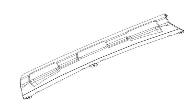 Бампера накладка SUBARU OUTBACK (BT), 01.2023 - 57734AN04A