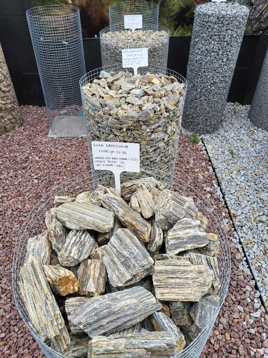 Grys do ogrodu kora kamienna gnejsowa 8, 11-32, 32-63 na rabaty opaski