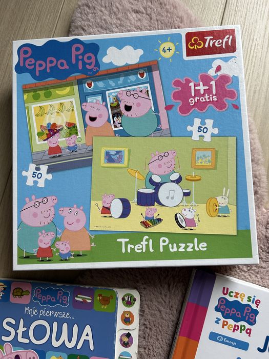 Bajeczki puzzle Świnka Peppa/ Peppa Pig puzzle ksiazeczki